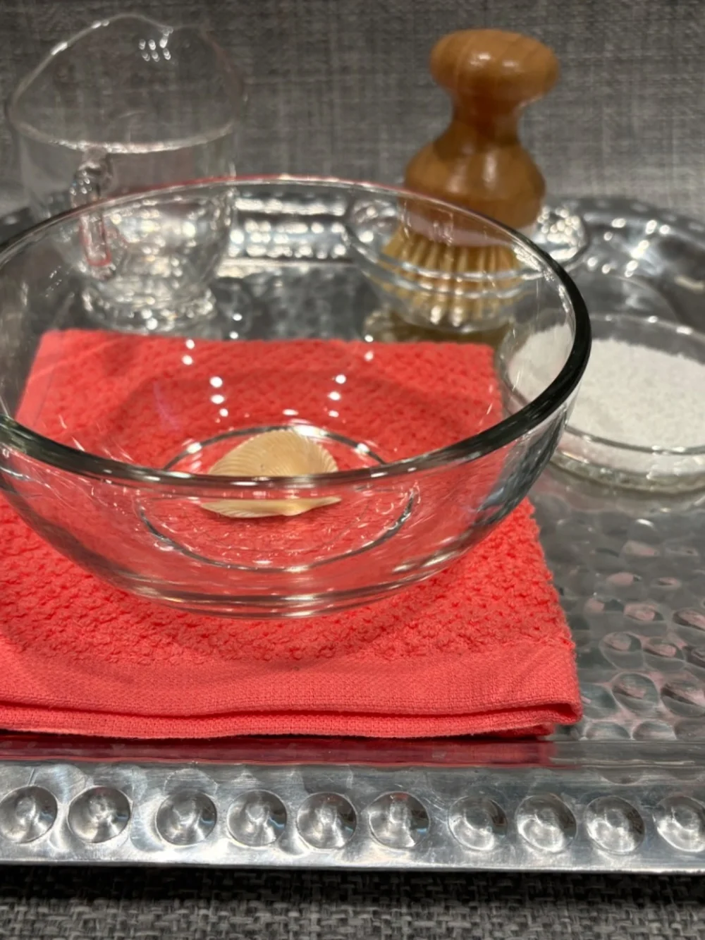 seashell washing practical life lesson by idlewild montessori